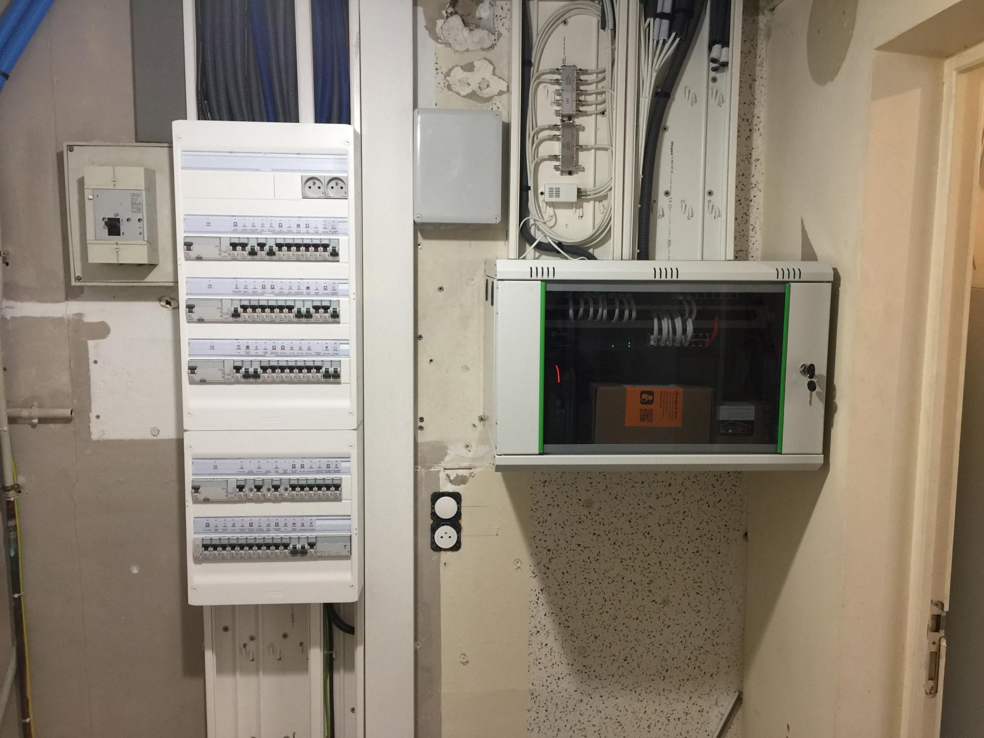 Installation de baie de brassage
